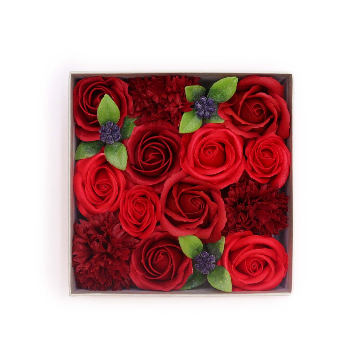Classic Red Roses Square Gift Box | Luxury Romantic Gift | Valentine's & Anniversary