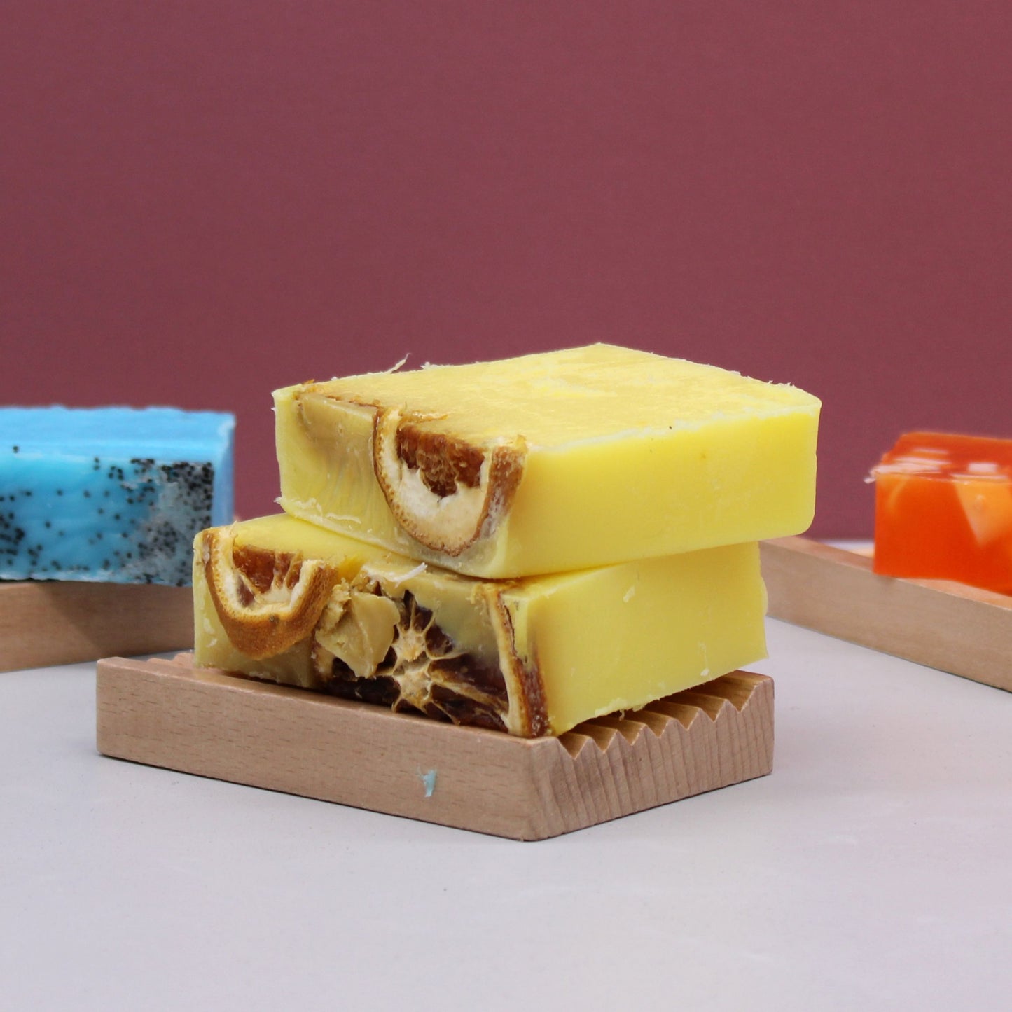Slice of Sunshine Artisan Soap Bars | Pack of 13 | Sweet Orange & Citrus | Handmade UK Gift