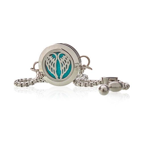 Angel Wings Aromatherapy Chain Bracelet – Essential Oil Diffuser Jewellery