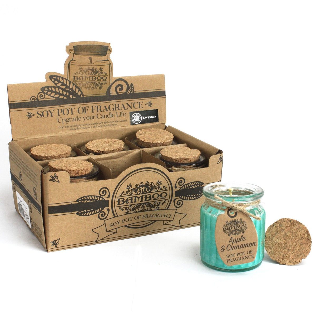 Apple & Cinnamon Soy Candle – Natural Fragrance Jar Candle