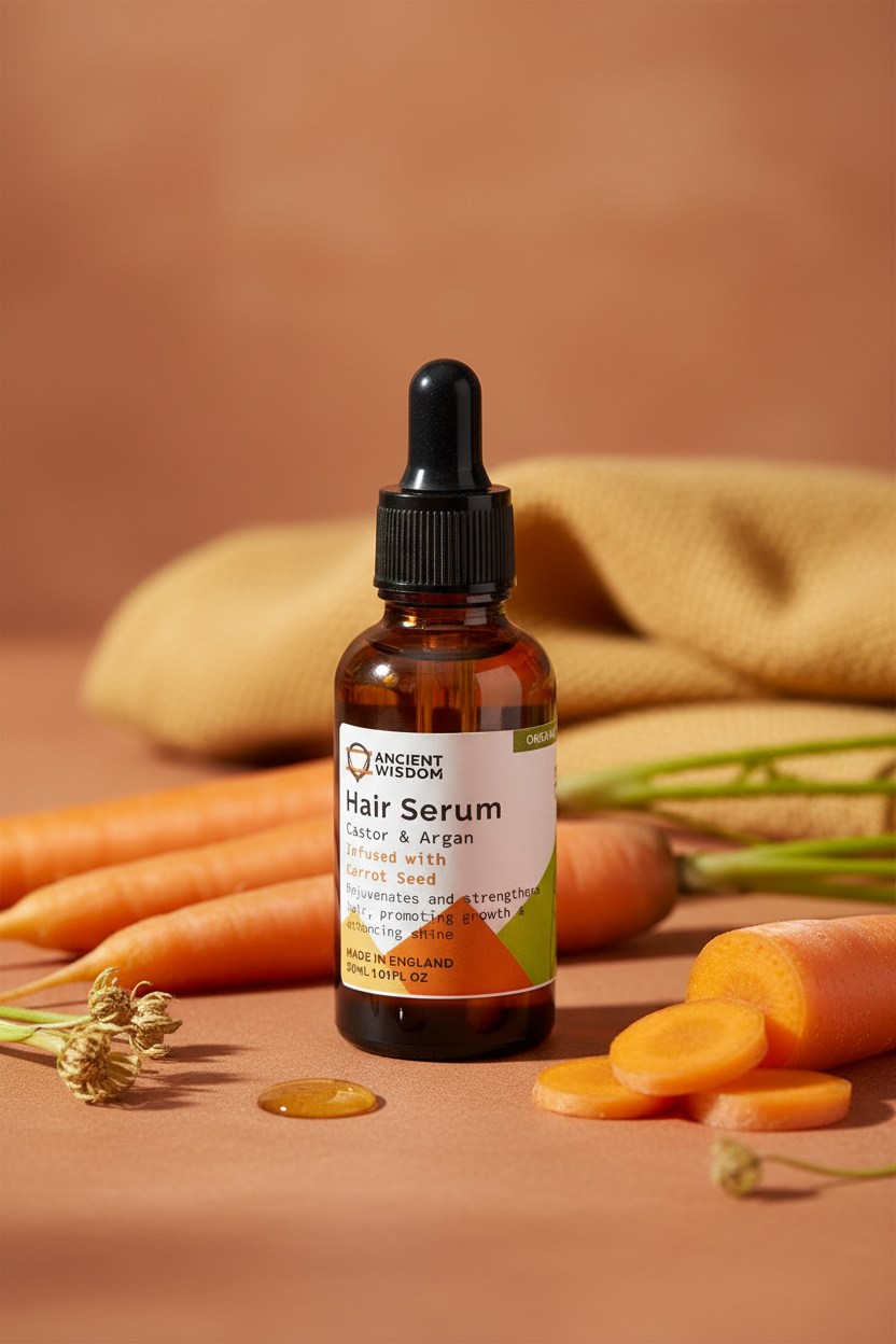 Carrot Seed Organic Hair Serum Lifestyle