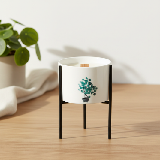 Ceramic Stand Candle Lifestyle