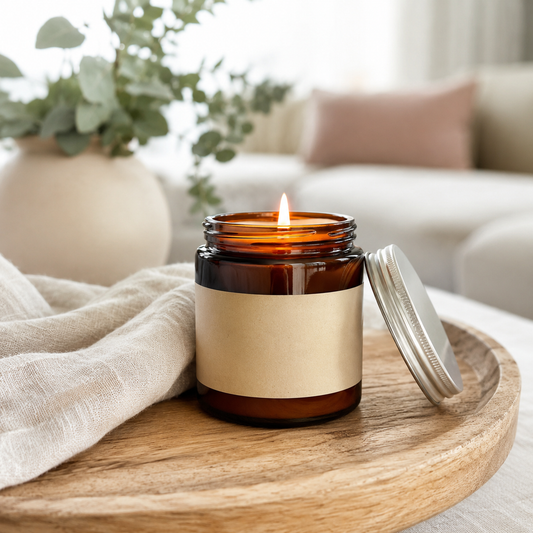 Ylang Ylang & Patchouli Soy Candle | Exotic Aromatherapy Home Fragrance Gift