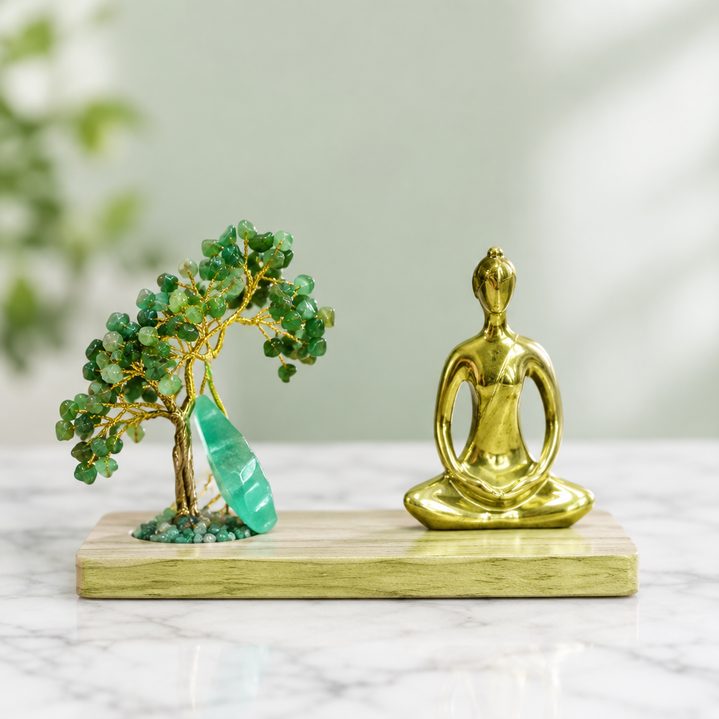 Green Aventurine Yoga Garden Background Swap