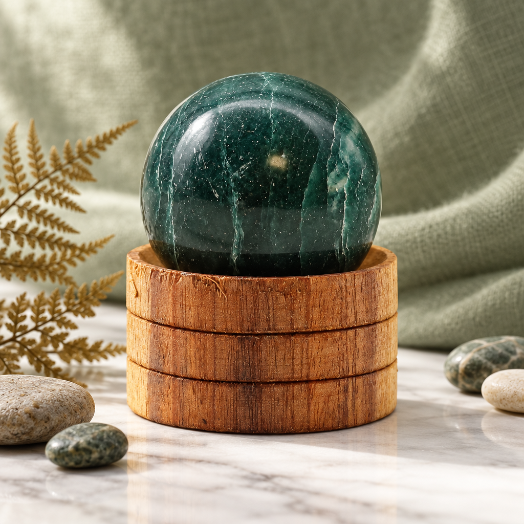 Indian Jade Crystal Sphere Lifestyle