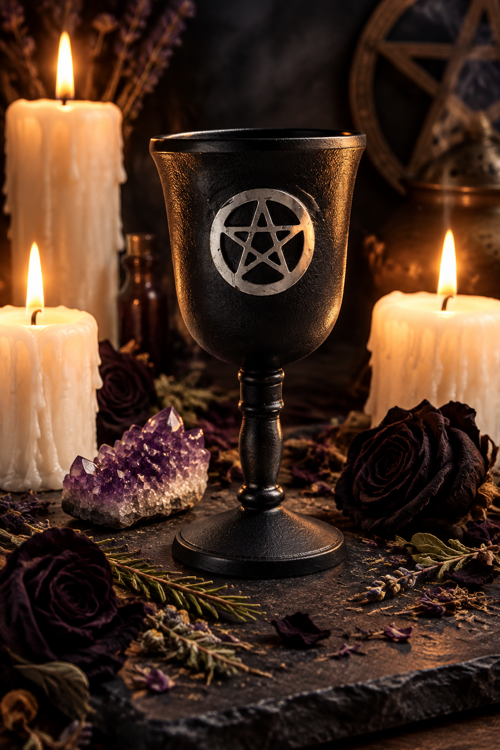 Iron Pentagram Ritual Goblet Lifestyle
