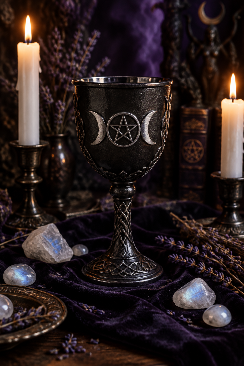 Iron Triple Moon Ritual Goblet Lifestyle