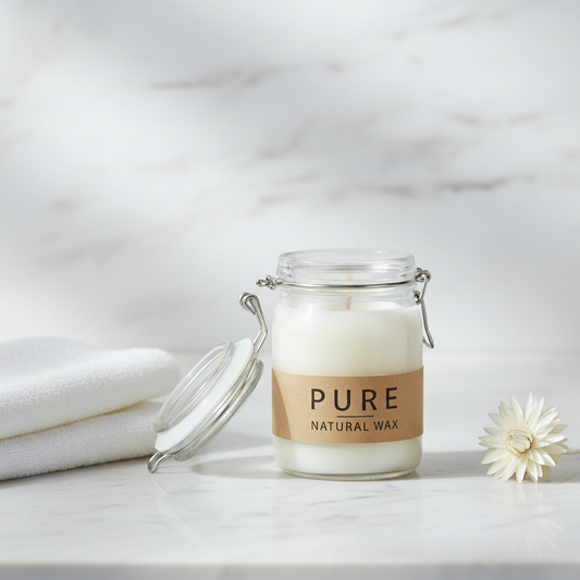 Pure Cream Candle Lifestyle