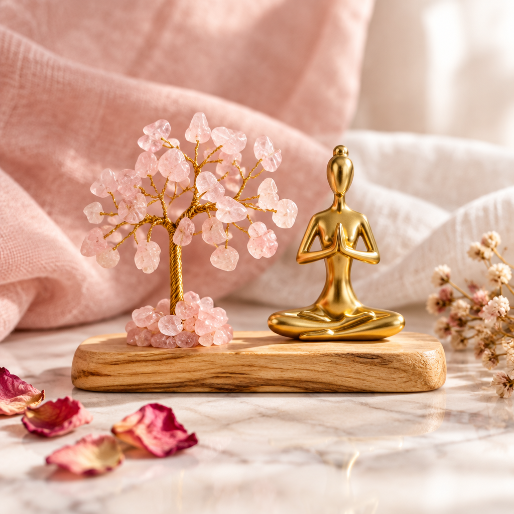 Rose Quartz Yoga Garden Lifestyle